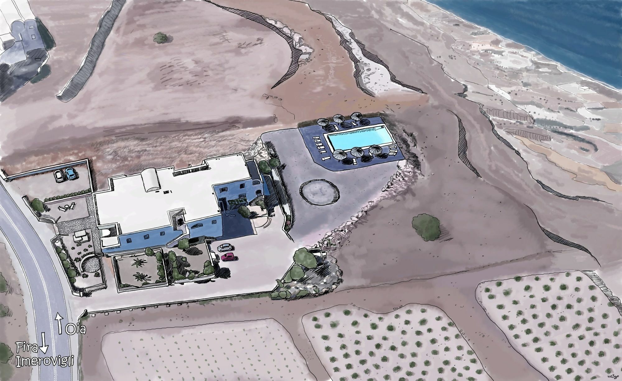 Eos Villa Imerovigli  Dış mekan fotoğraf